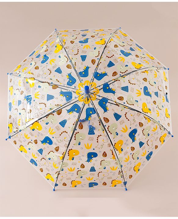 Babyhug  Free Size Umbrella with Dino Print - Blue