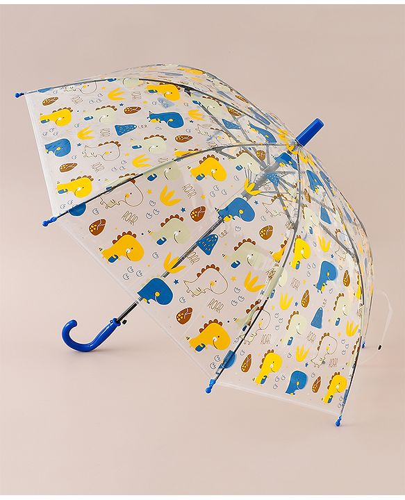 Babyhug  Free Size Umbrella with Dino Print - Blue