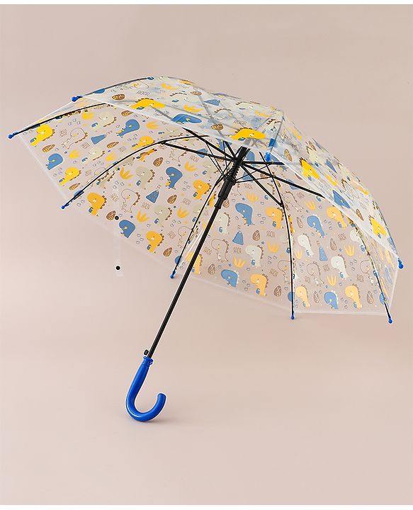 Babyhug  Free Size Umbrella with Dino Print - Blue