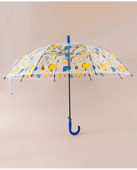 Babyhug  Free Size Umbrella with Dino Print - Blue