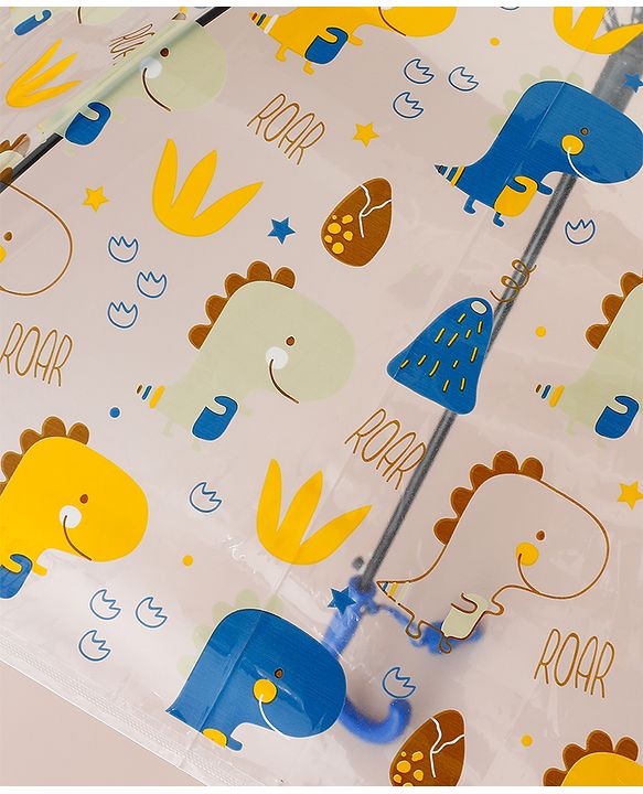 Babyhug  Free Size Umbrella with Dino Print - Blue