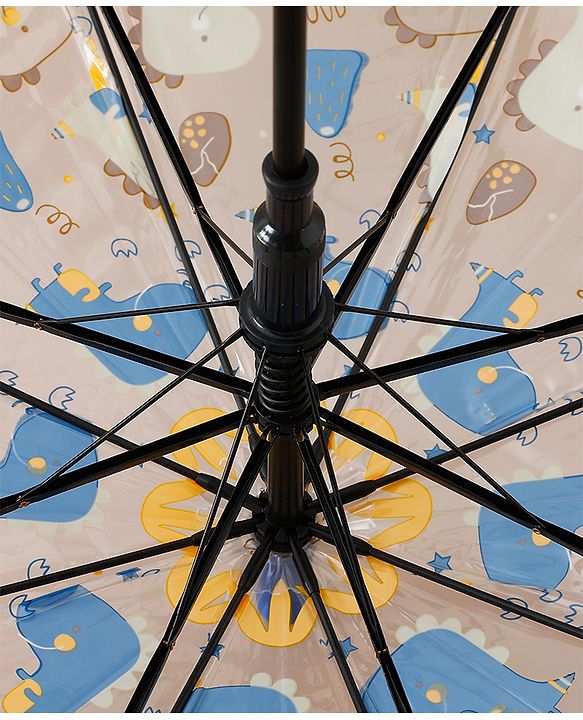 Babyhug  Free Size Umbrella with Dino Print - Blue