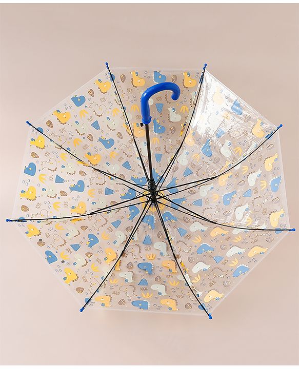 Babyhug  Free Size Umbrella with Dino Print - Blue