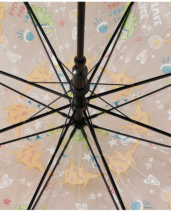 Babyhug Umbrella For Kids With Dino Print Pack of 1 - Green