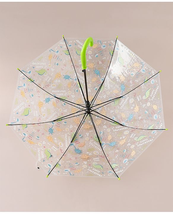 Babyhug Umbrella For Kids With Dino Print Pack of 1 - Green