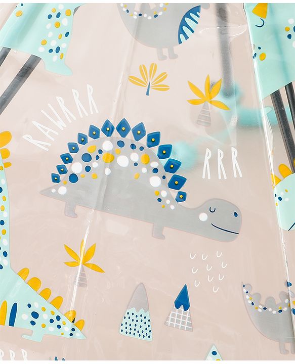 Babyhug  Free Size Umbrella with Dino Print - Light Blue