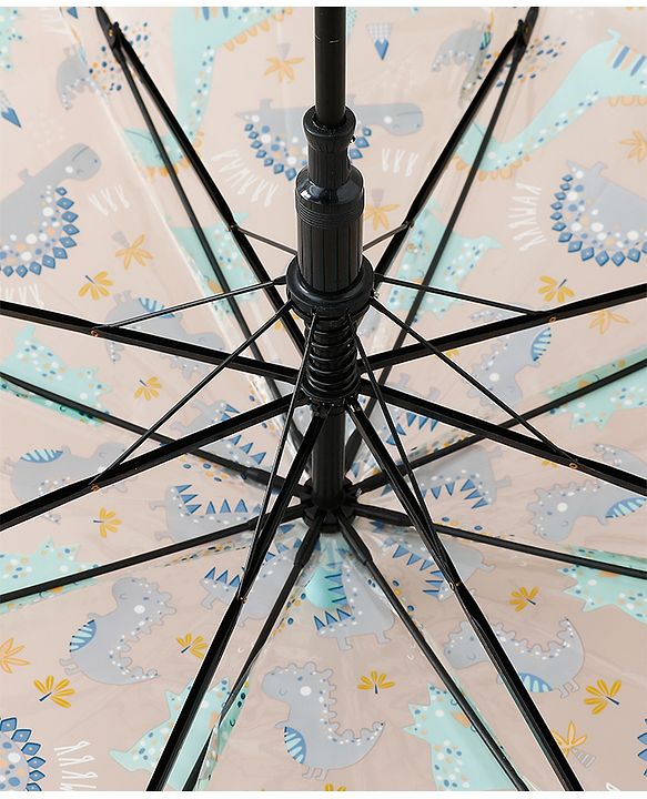 Babyhug  Free Size Umbrella with Dino Print - Light Blue