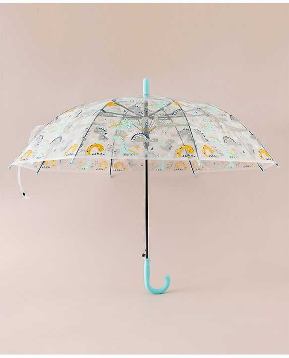 Babyhug  Free Size Umbrella with Dino Print - Light Blue
