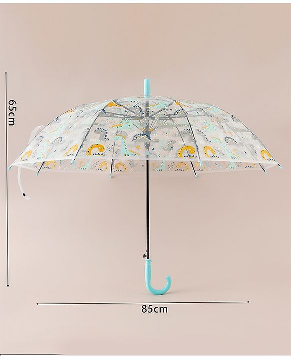 Babyhug  Free Size Umbrella with Dino Print - Light Blue