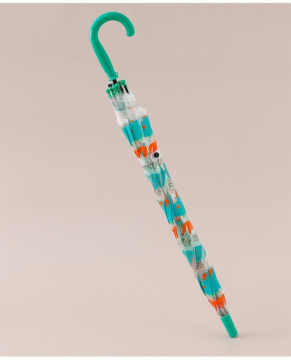 Babyhug Free Size Dino Printed Umbrella - Green