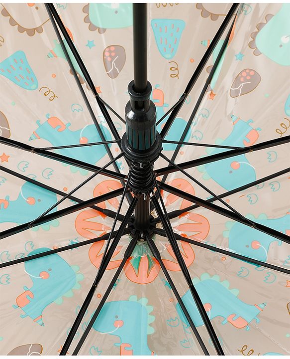Babyhug Free Size Dino Printed Umbrella - Green