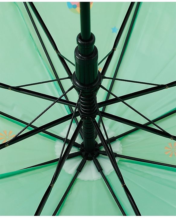 Babyhug Free Size Elephant Printed Umbrella - Light Green