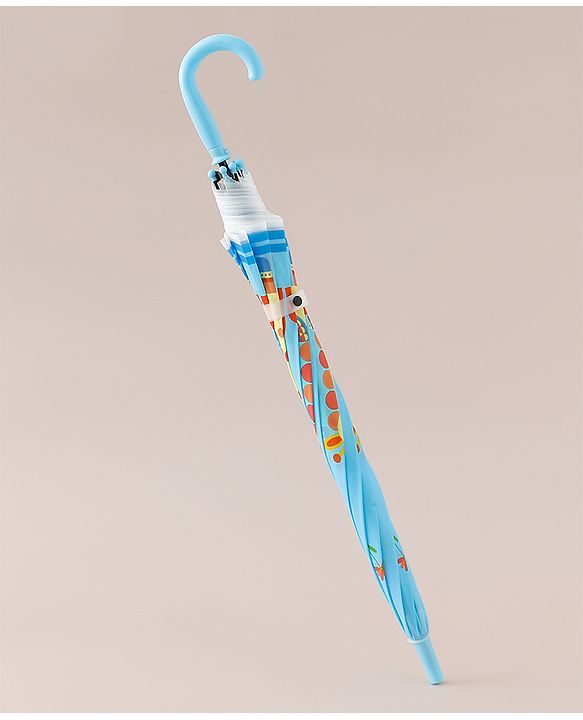 Babyhug Free Size Giraffe Printed Umbrella - Light Blue