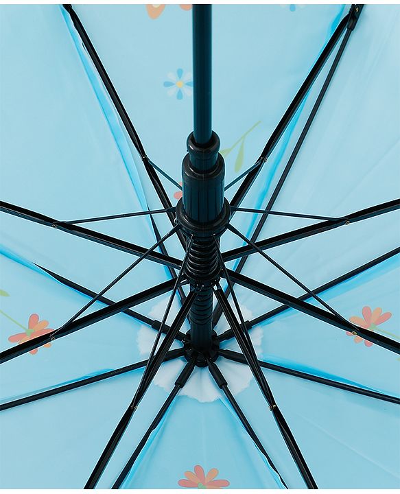 Babyhug Free Size Giraffe Printed Umbrella - Light Blue