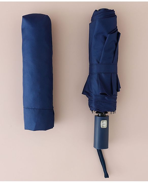Pine Kids Solid Color Umbrella - Navy Blue