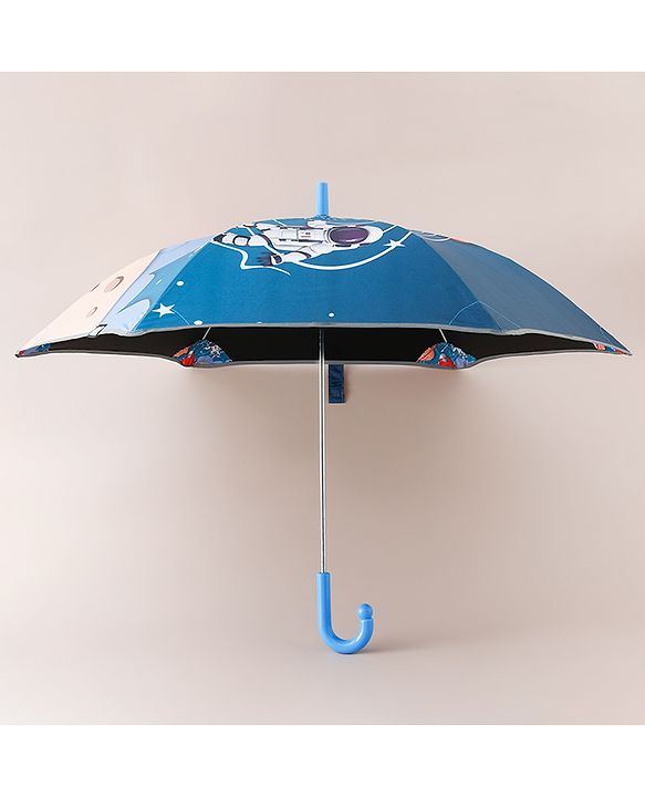 Pine Kids Free Size Space Theme Printed Umbrella - Blue