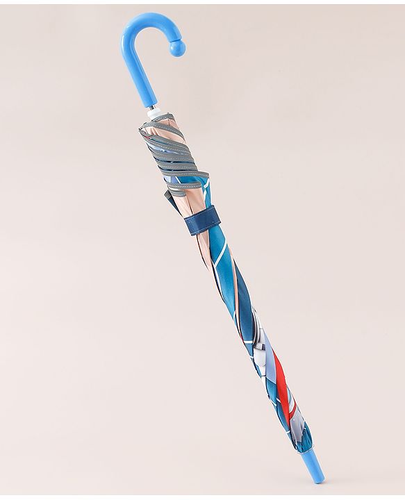 Pine Kids Free Size Space Theme Printed Umbrella - Blue