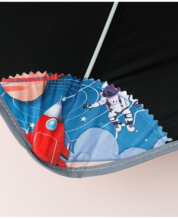 Pine Kids Free Size Space Theme Printed Umbrella - Blue