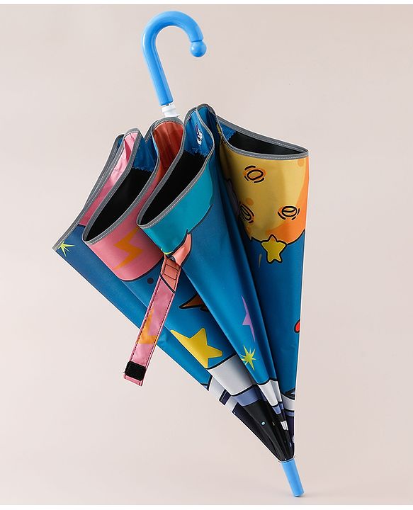 Pine Kids Umbrella With Space Print - Multicolor