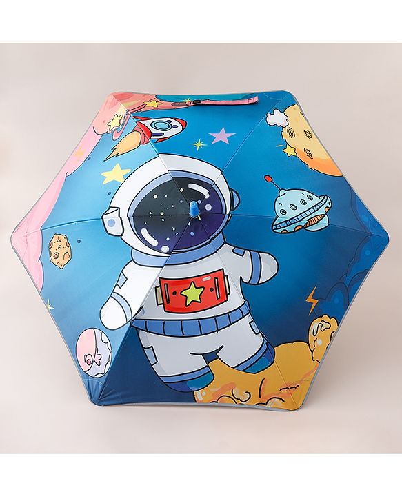 Pine Kids Umbrella With Space Print - Multicolor