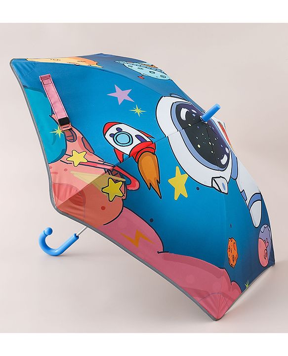 Pine Kids Umbrella With Space Print - Multicolor