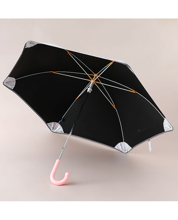 Pine Kids Free Size Floral Printed Umbrella - Pink & Light Blue