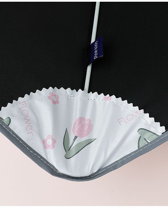 Pine Kids Free Size Floral Printed Umbrella - Pink & Light Blue