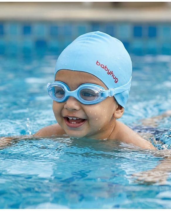 Babyhug Free Size Swimming Set - Sky Blue