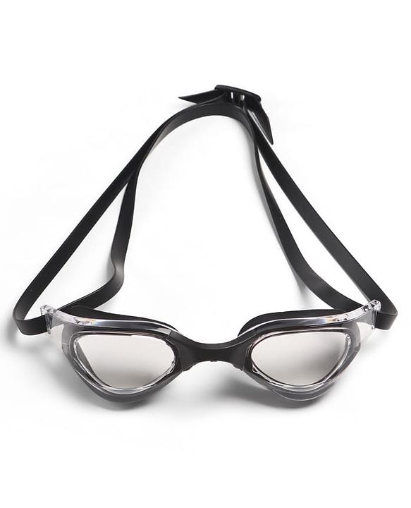 Pine Kids Swimming Goggles and Cap Set with Adjustable Fit- Black & White