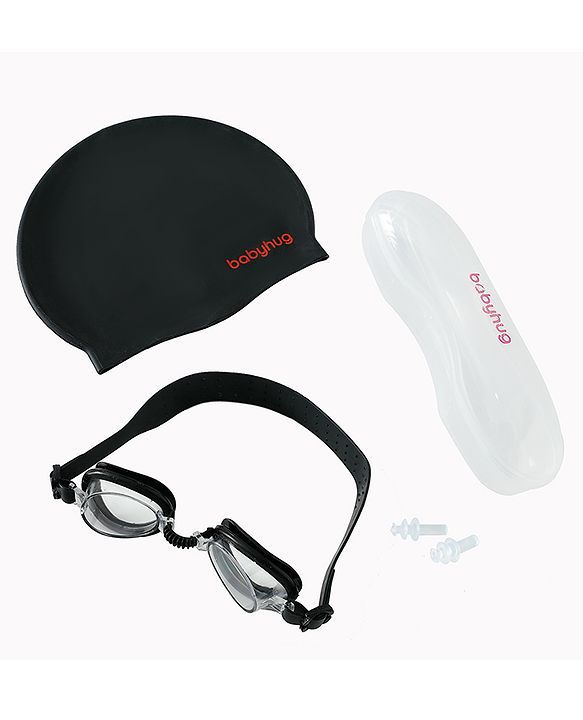 Babyhug Free Size Swimming Set - Black