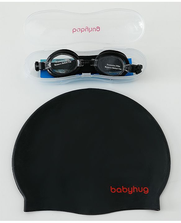 Babyhug Free Size Swimming Set - Black