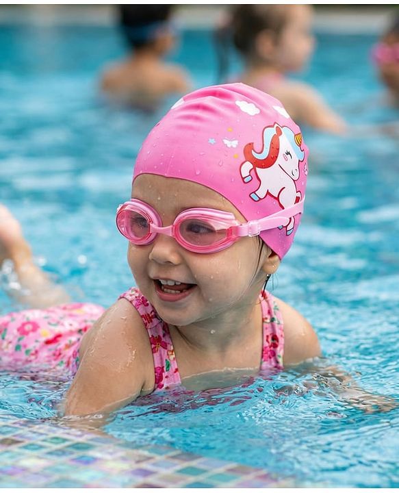 Babyhug Free Size Swimming Set Unicorn Print - Pink