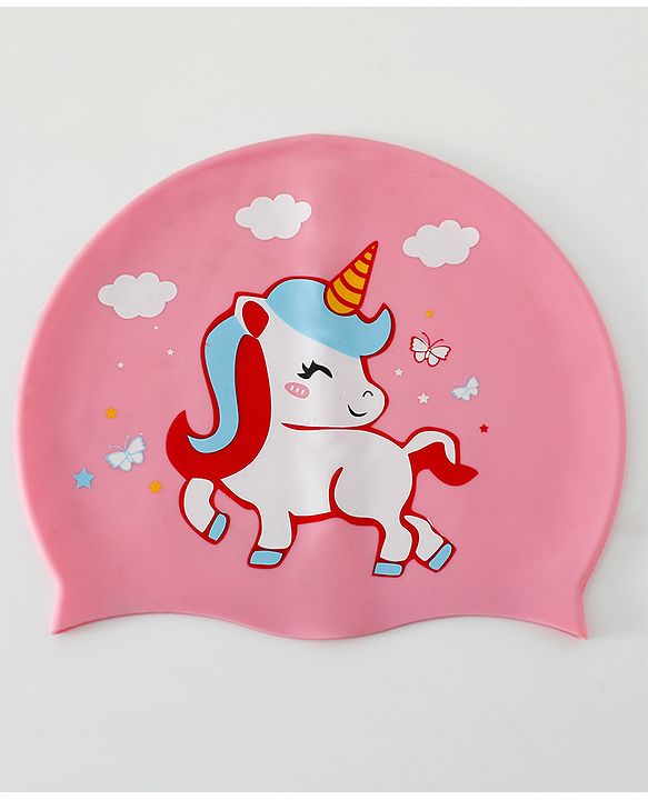 Babyhug Free Size Swimming Set Unicorn Print - Pink