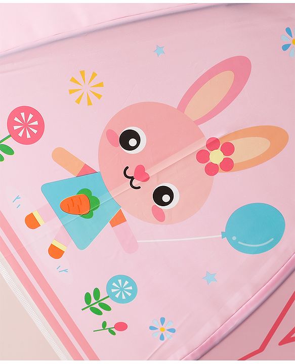 Babyhug Free Size Bunny Printed Umbrella - Pink