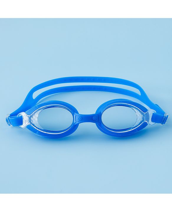 Babyhug Free Size Solid Swimming Goggles - Blue