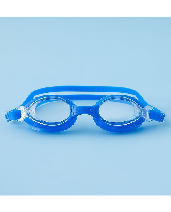 Babyhug Free Size Solid Swimming Goggles - Blue
