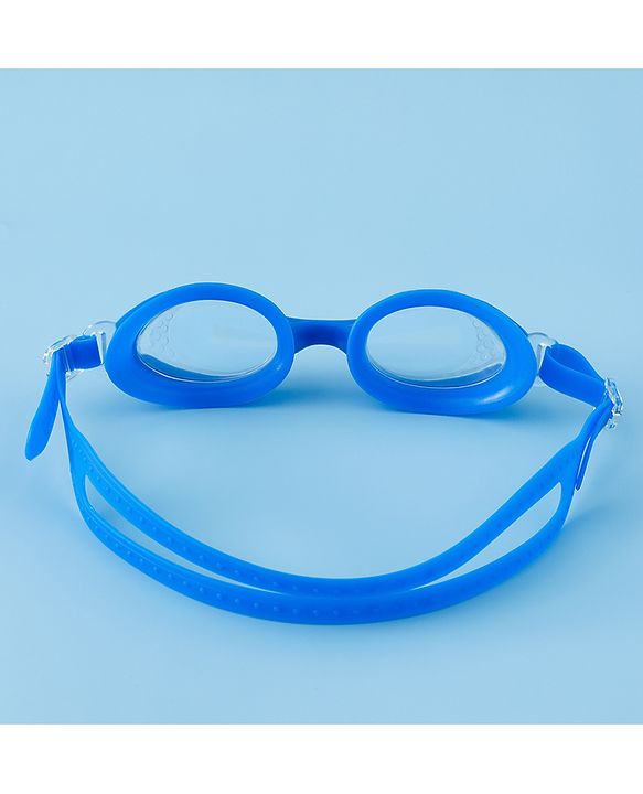 Babyhug Free Size Solid Swimming Goggles - Blue