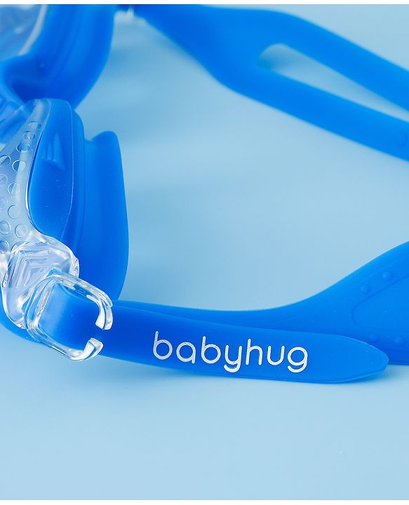 Babyhug Free Size Solid Swimming Goggles - Blue