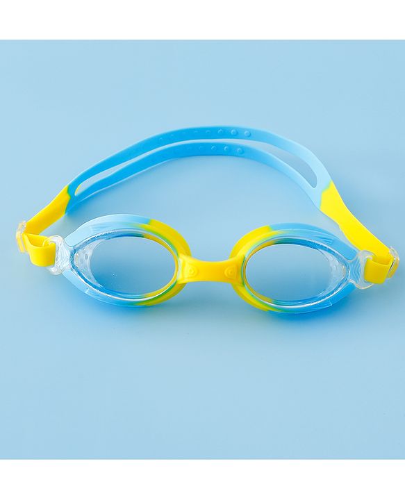 Babyhug Free Size Solid Swimming Goggles - Blue