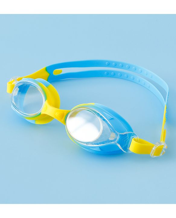 Babyhug Free Size Solid Swimming Goggles - Blue
