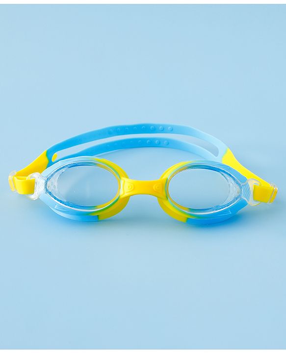 Babyhug Free Size Solid Swimming Goggles - Blue