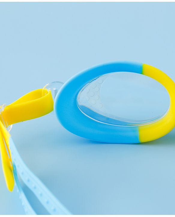 Babyhug Free Size Solid Swimming Goggles - Blue
