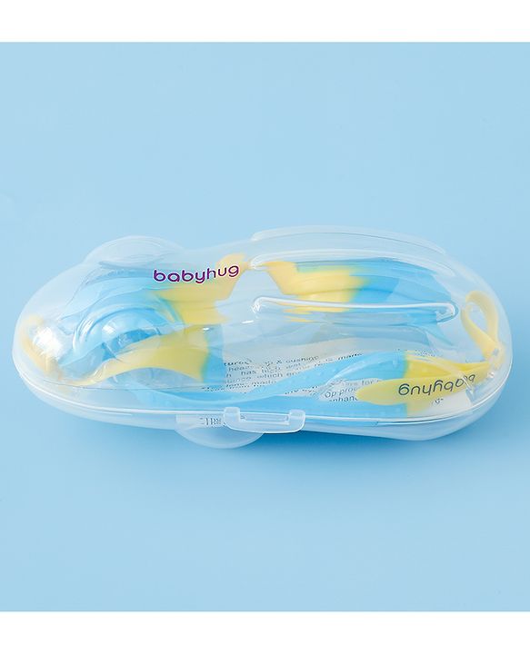 Babyhug Free Size Solid Swimming Goggles - Blue