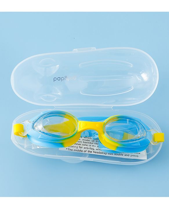 Babyhug Free Size Solid Swimming Goggles - Blue