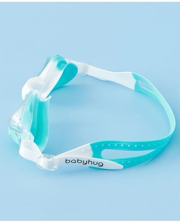 Babyhug Free Size Solid Swimming Goggles - Blue