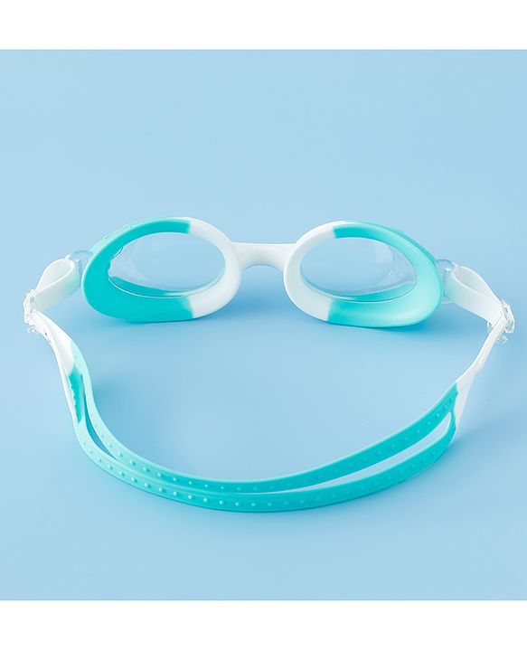 Babyhug Free Size Solid Swimming Goggles - Blue