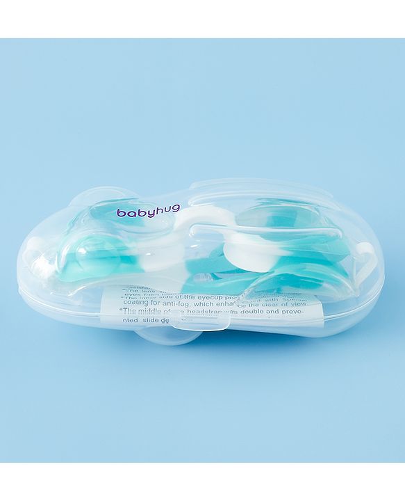 Babyhug Free Size Solid Swimming Goggles - Blue