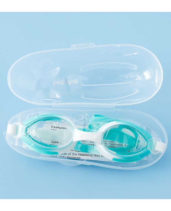 Babyhug Free Size Solid Swimming Goggles - Blue