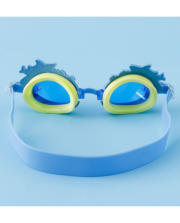 Babyhug Free Size Swimming Goggles With Sea Life Applique - Blue