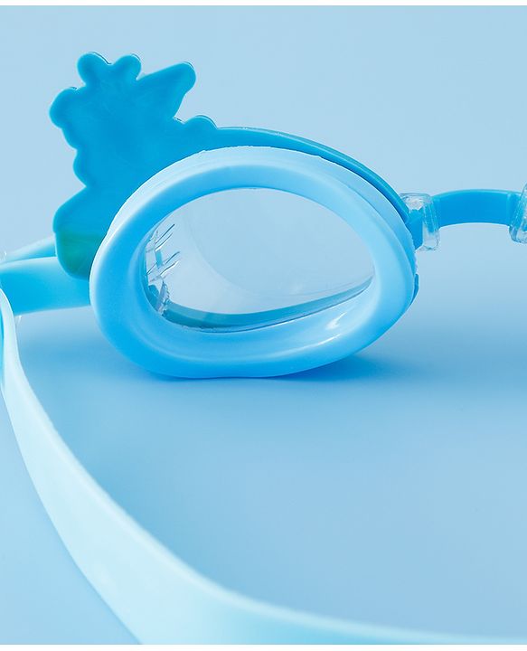 Babyhug Swimming Goggles With Unicorn Applique - Blue